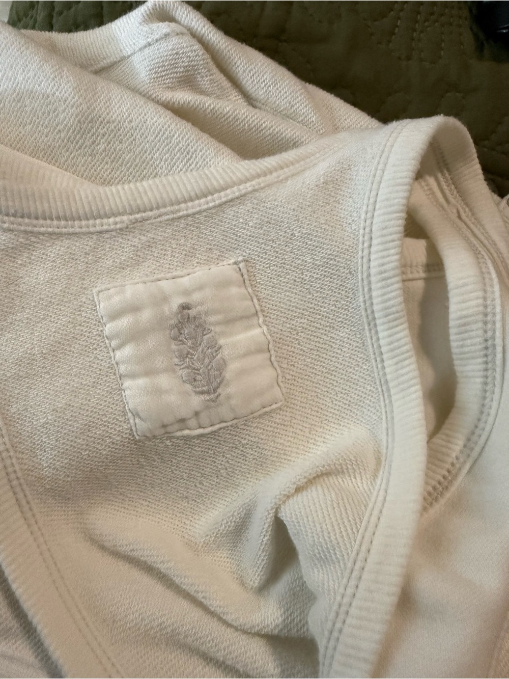 Cream White Button-Front Overall - Picture 2 of 7